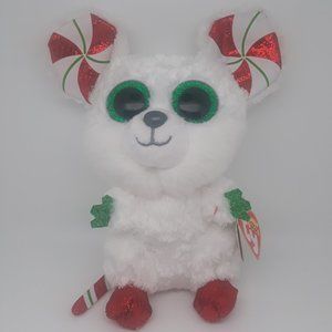 Ty Beanie Boos "CHIMNEY" the Christmas Mouse 6 Inch Plush 2021